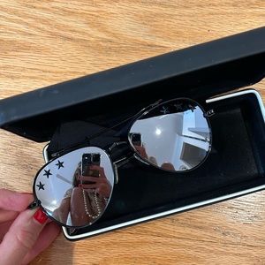 Givenchy Star Detail Mirrored Aviator Sunglasses